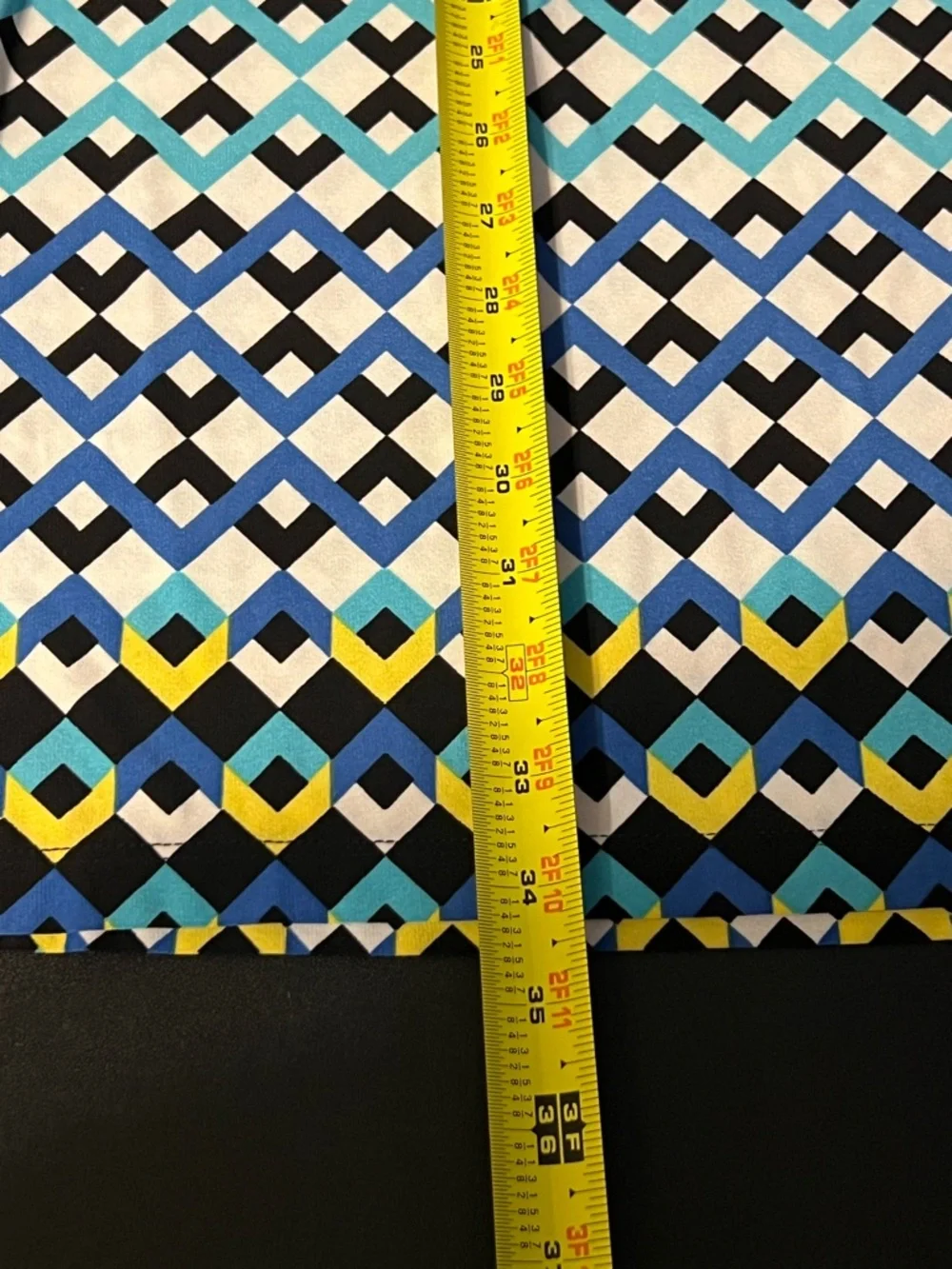 Maggy London Blue Multi Geometric Shift Dress - Picture 7 of 8
